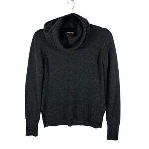Club Monaco Cowl Neck‎ 100% Cashmere Sweater Women’s Size XS Quiet Luxury Gray